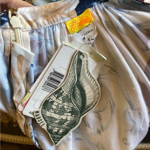 Agua Bendita Gillian dress Cardumen Multicolor rococo cherub print mini Revolve - Picture 9 of 15